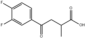 2-METHYL-4-OXO-4-(3',4'-DIFLUOROPHENYL)BUTYRIC ACID Struktur