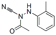 Acetic  acid,  1-cyano-2-(2-methylphenyl)hydrazide Struktur