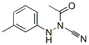 Acetic  acid,  1-cyano-2-(3-methylphenyl)hydrazide Structure