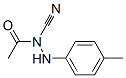 Acetic  acid,  1-cyano-2-(4-methylphenyl)hydrazide Structure