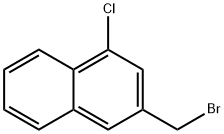 Naphthalene, 3-(broMoMethyl)-1-chloro- Structure