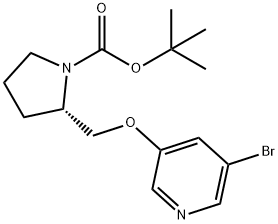 2-(5-BroMo-pyridin-3-yloxyMethyl)-pyrrolidine-1-carboxylic acid tert-butyl ester|