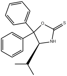 (S)-4-ISOPROPYL-5,5-DIPHENYLOXAZOLIDINE-2-THIONE Struktur