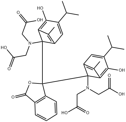 チモールフタレインコンプレクソン 化学構造式