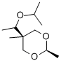 5β-(1-イソプロポキシエチル)-2β,5α-ジメチル-1,3-ジオキサン 化学構造式