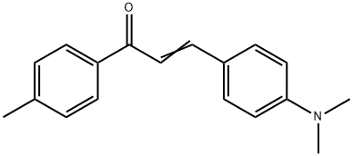 4-(ジメチルアミノ)-4′-メチルカルコン 化学構造式