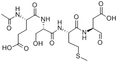 乙酰基-谷氨酰-丝氨酰-蛋氨酰-天冬氨醛,191338-87-1,结构式