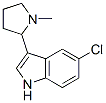 5-Chloro-3-(1-methyl-2-pyrrolidinyl)-1H-indole,19134-31-7,结构式