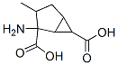 Bicyclo[3.1.0]hexane-2,6-dicarboxylic acid, 2-amino-3-methyl-, Structure