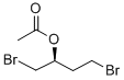 (S)-2-ACETOXY-1,4-DIBROMOBUTANE 化学構造式