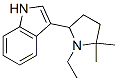 3-(1-Ethyl-5,5-dimethyl-2-pyrrolidinyl)-1H-indole 结构式