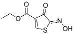 3-Thiophenecarboxylicacid,4,5-dihydro-5-(hydroxyimino)-4-oxo-,ethylester(9CI) Structure