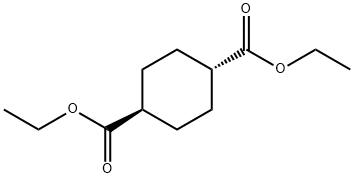 trans-1,4-シクロヘキサンジカルボン酸ジエチル 化学構造式