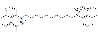 N,N'-decane-1,10-diylbis(2-methylquinolin-4-ammonium) diacetate|