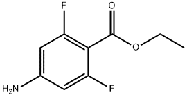 Benzoic acid, 4-amino-2,6-difluoro-, ethyl ester (9CI) 结构式