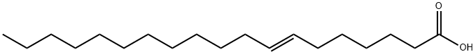 十九碳烯酸(反-7) 结构式