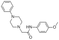 N-(4-METHOXYPHENYL)-2-(4-PHENYLPIPERAZINO)ACETAMIDE,191598-99-9,结构式