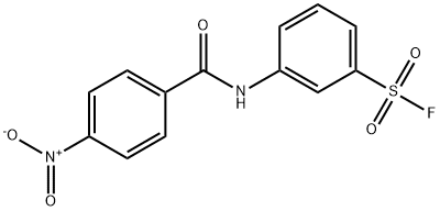 N-(p-ニトロベンゾイル)メタニリルフルオリド 化学構造式