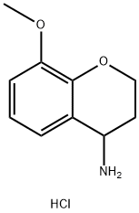 8-甲氧基-苯并二氢吡喃-4-胺盐酸盐 结构式