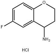 6-FLUORO-CHROMAN-4-YLAMINE HYDROCHLORIDE 化学構造式