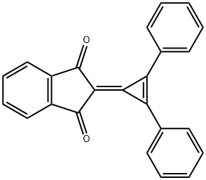 2-(2,3-Diphenyl-2-cyclopropen-1-ylidene)-1H-indene-1,3(2H)-dione,19164-54-6,结构式