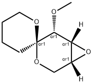 Spiro3,7-dioxabicyclo4.1.0heptane-4,2-2Hpyran, tetrahydro-5-methoxy-, (1.alpha.,4.alpha.,5.beta.,6.alpha.)- Structure
