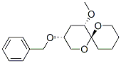 1,7-Dioxaspiro5.5undecane, 5-methoxy-3-(phenylmethoxy)-, (3.alpha.,5.alpha.,6.beta.)- Struktur