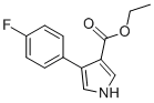 4-(4-FLUOROPHENYL)-1H-PYRROLE-3-CARBOXYLIC ACIDETHYL ESTER Structure