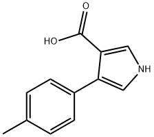 4-(4-METHYLPHENYL)-1H-PYRROLE-3-CARBOXYLIC ACID Struktur