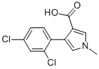 4-(2,4-DICHLOROPHENYL)-1-METHYL-1H-PYRROLE-3-CARBOXYLIC ACID 化学構造式