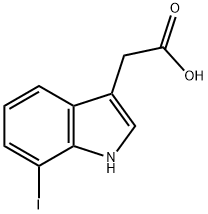 1H-Indole-3-aceticacid,7-iodo-(9CI) 结构式