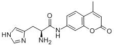 H-组氨酸-AMC, 191723-64-5, 结构式