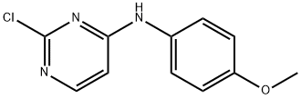 2-Chloro-4-(4-methoxyphenylamino)pyrimidine 结构式