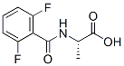 Alanine,  N-(2,6-difluorobenzoyl)- Struktur