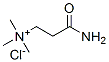 2-carbamoylethyl-trimethyl-azanium chloride Struktur