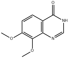 7,8-dimethoxyquinazolin-4(3H)-one, 19178-11-1, 结构式