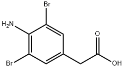 (4-Amino-3,5-dibromo-phenyl)-acetic acid,191869-08-6,结构式