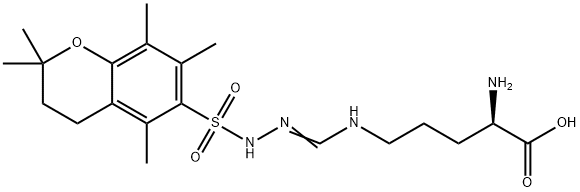 H-D-ARG(PMC)-OH 化学構造式
