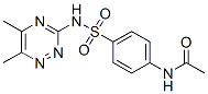 N-[4-[(5,6-dimethyl-1,2,4-triazin-3-yl)sulfamoyl]phenyl]acetamide 化学構造式