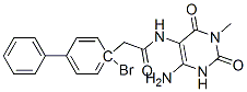 [1,1-Biphenyl]-4-acetamide,  N-(4-amino-1,2,3,6-tetrahydro-1-methyl-2,6-dioxo-5-pyrimidinyl)-4-bromo- Structure
