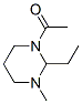 Pyrimidine, 1-acetyl-2-ethylhexahydro-3-methyl- (9CI) Structure