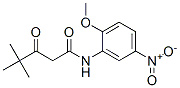 N-(2-Methoxy-5-nitrophenyl)-4,4-dimethyl-3-oxopentanamid Structure