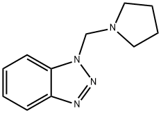 (1-吡咯烷基甲基)苯并三唑, 19213-23-1, 结构式