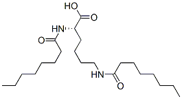 N2,N6-bis(1-oxooctyl)-L-lysine  Structure