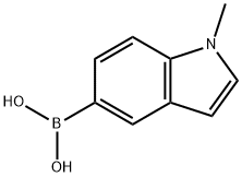 N-甲基吲哚-5-硼酸,192182-55-1,结构式