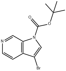tert-butyl 3-bromo-1H-pyrrolo[2,3-c]pyridine-1-carboxylate Structure