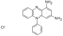 1,3-diamino-5-phenylphenazinium chloride Struktur