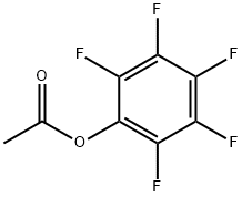 酢酸2,3,4,5,6-ペンタフルオロフェニル 化学構造式