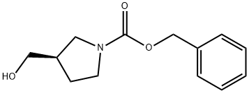 (R)-1-CBZ-3-羟甲基吡咯烷, 192214-05-4, 结构式