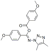 4-メトキシ安息香酸N-(4,5-ジメチル-1H-1,2,3-トリアゾール-1-イル)-4-メトキシベンゼンカルボイミド酸無水物 化学構造式